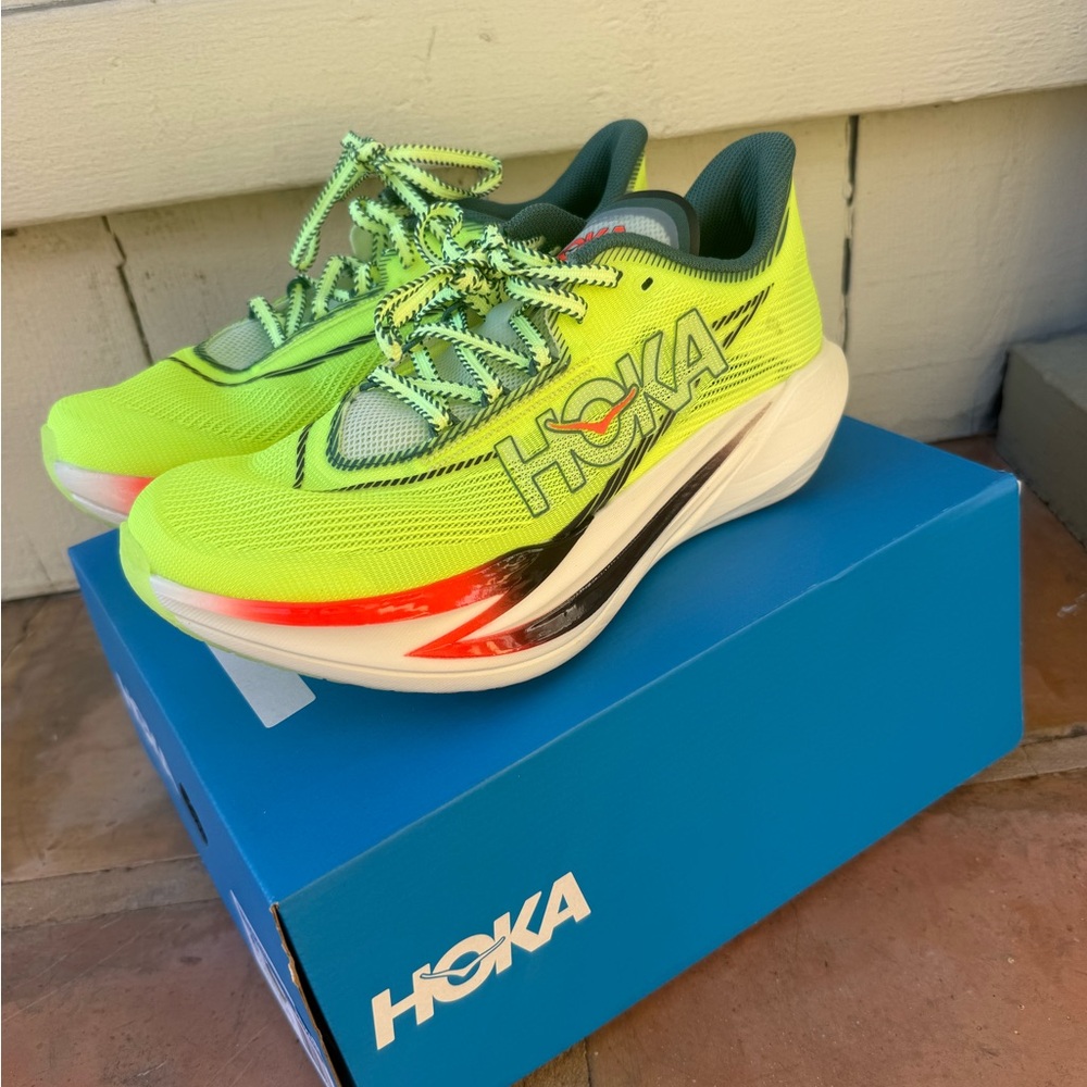 Hoka Neon Yellow Racing Running Shoes